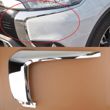6407a145 Car Front Left Center Chrome Bumper Cover Molding Trim Fit For Mitsubishi Outlander 2016 2017 2018 2019 Chrome Abs