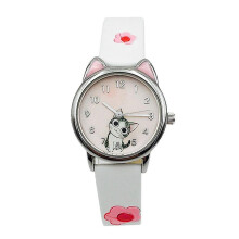 Cute Cheese Cat Pattern Kids Watches Girls Quartz Analog Child Watches For Women Student Clock Gift