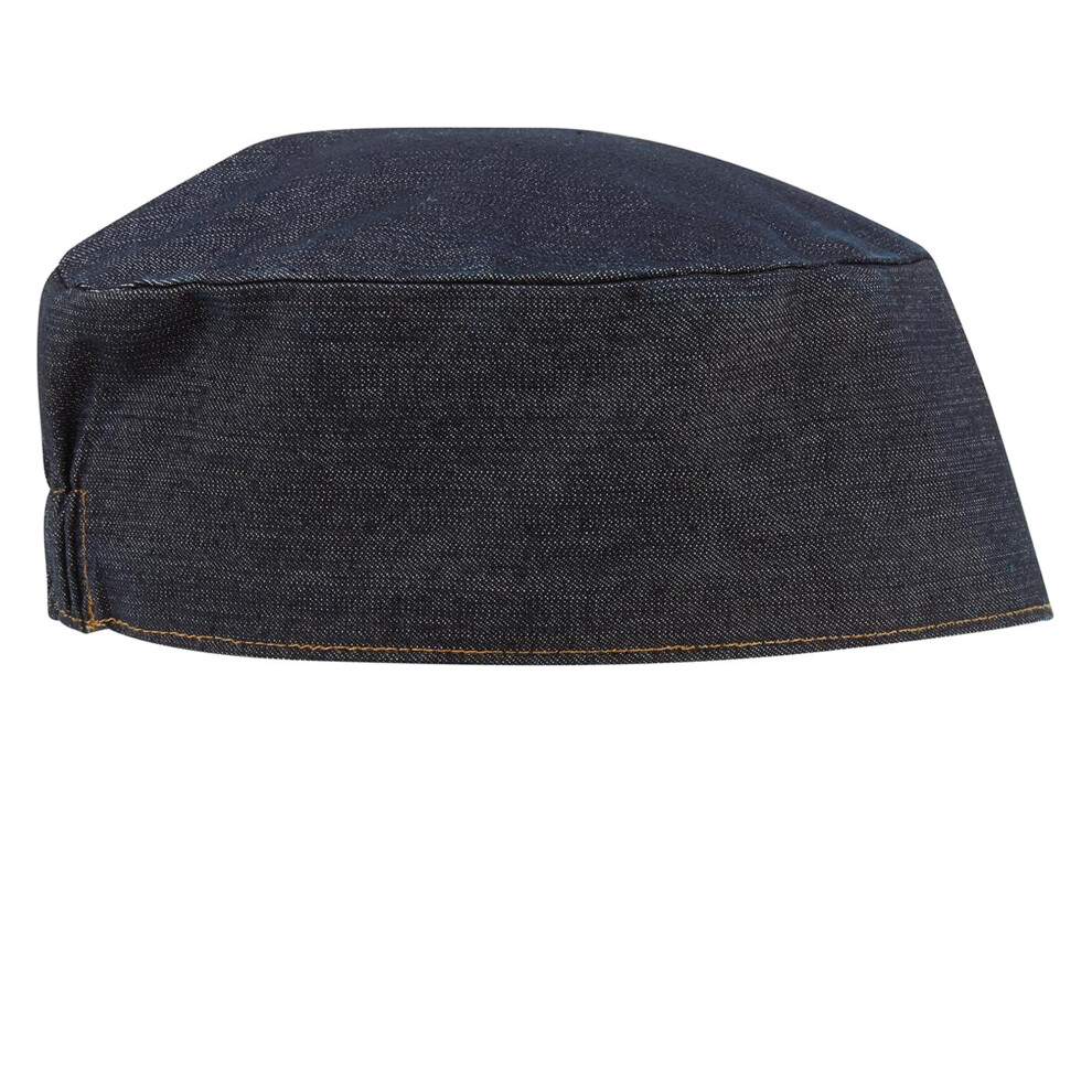 Denim Chef Skull Cap