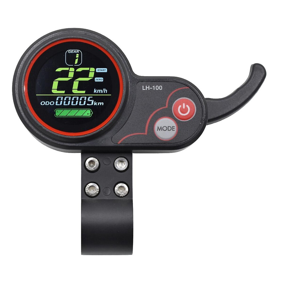 Lh100 Lcd Display Dashboard 24V-60V Throttle Meter For Electric Scooter/Ebike Lcd Display Speedomet 9099488774665