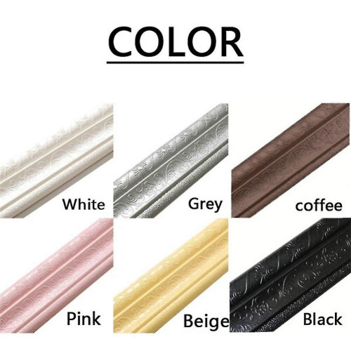Wallpaper Border 3d Foam Wall Stickers Waterproof(black) 2