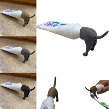 (black-grey, 2 pcs) Pooping Dog Butt Toothpaste Topper, Toothpaste Topper, Toothpaste Cap, Baby Toothpaste Dispenser, Toothpaste Squeezer Toothpaste Covers
