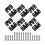 12pcs Black Mount Bracket Interlock Hanging Buckle Z Clips Headboard Wall Mounting Brackets With 48 1