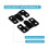 12pcs Black Mount Bracket Interlock Hanging Buckle Z Clips Headboard Wall Mounting Brackets With 48 2