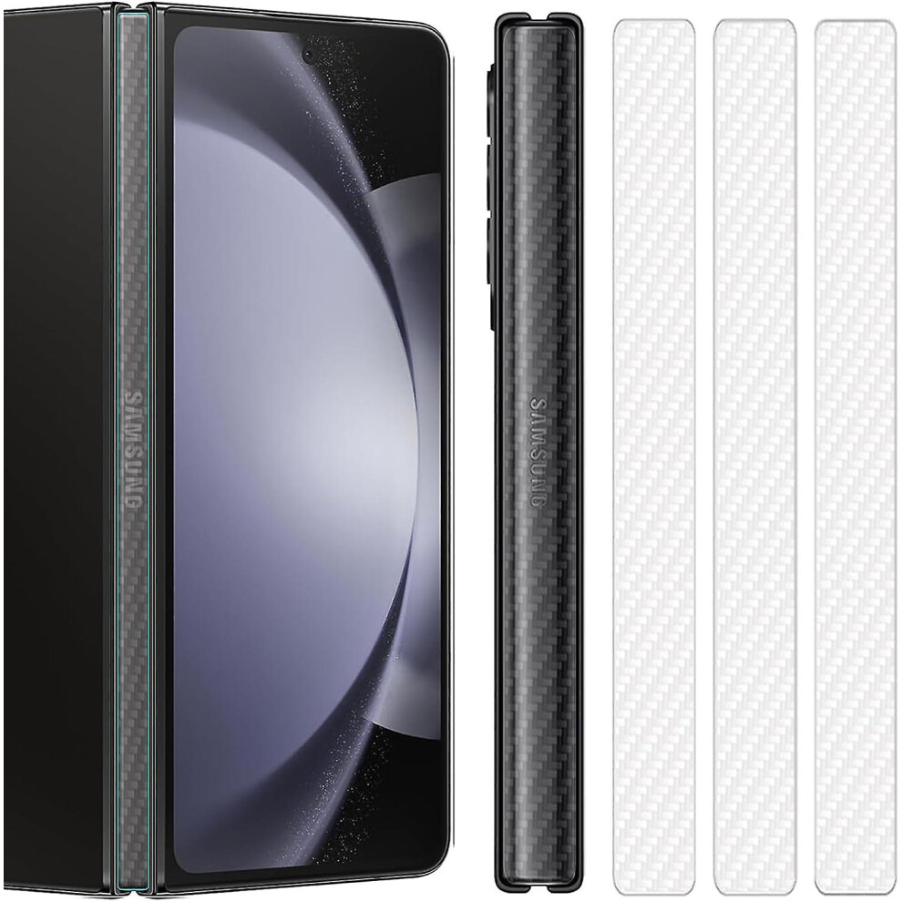 (Fiber Clear) 3 Pack For Samsung Galaxy Z Fold 5 Hinge Protector Film,Flexible Anti-Scratch Self Healing Hinge Cover Protective Film For Galaxy Z Fold 9099488797763