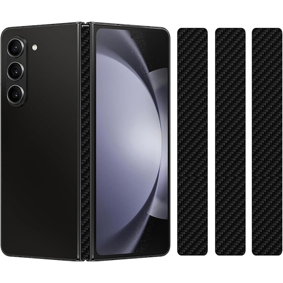 (Fiber ) 3 Pack For Samsung Galaxy Z Fold 5 Hinge Protector Film,Flexible Anti-Scratch Self Healing Hinge Cover Protective Film For Galaxy Z Fold Black 9099488797770