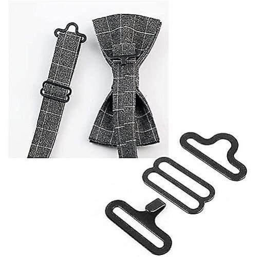 50 Set Bow Tie Hardware Sets Adjustable Straps Necktie Hook Bow Tie 2