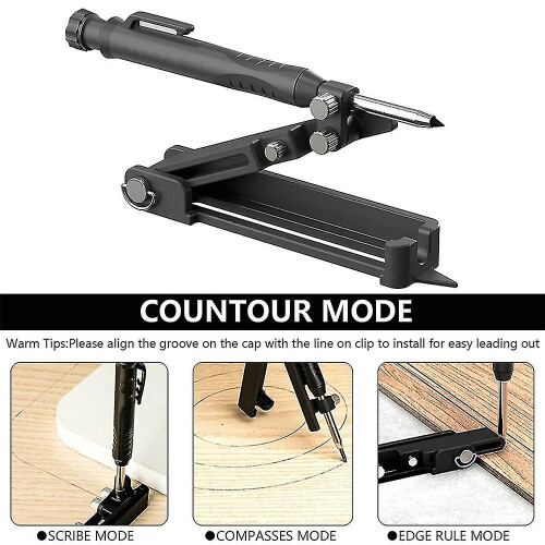 Woodworking Drawing Scribing Tool Multi-function Construction Pencil Scribe Tool 1