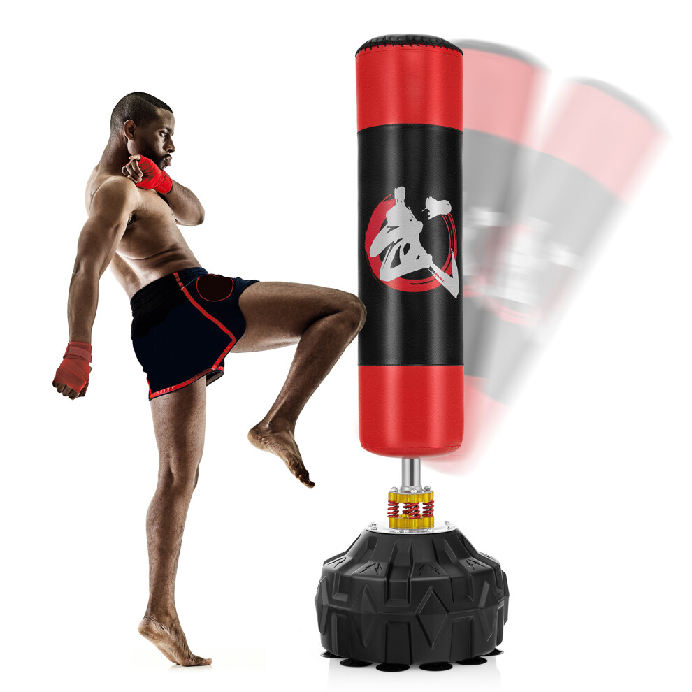 Freestanding Punching Bag  Boxing Bag w/ Fillable Base Suction Cups