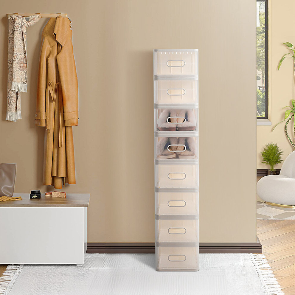 Transparent Stackable Shoe Storage Box