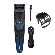 VGR V-053B Aparador de barba profissional para homens Aparador de bigode Aparador de cabelo Recarregável Ajuste 5-10mm Máquina de corte de cabelo
