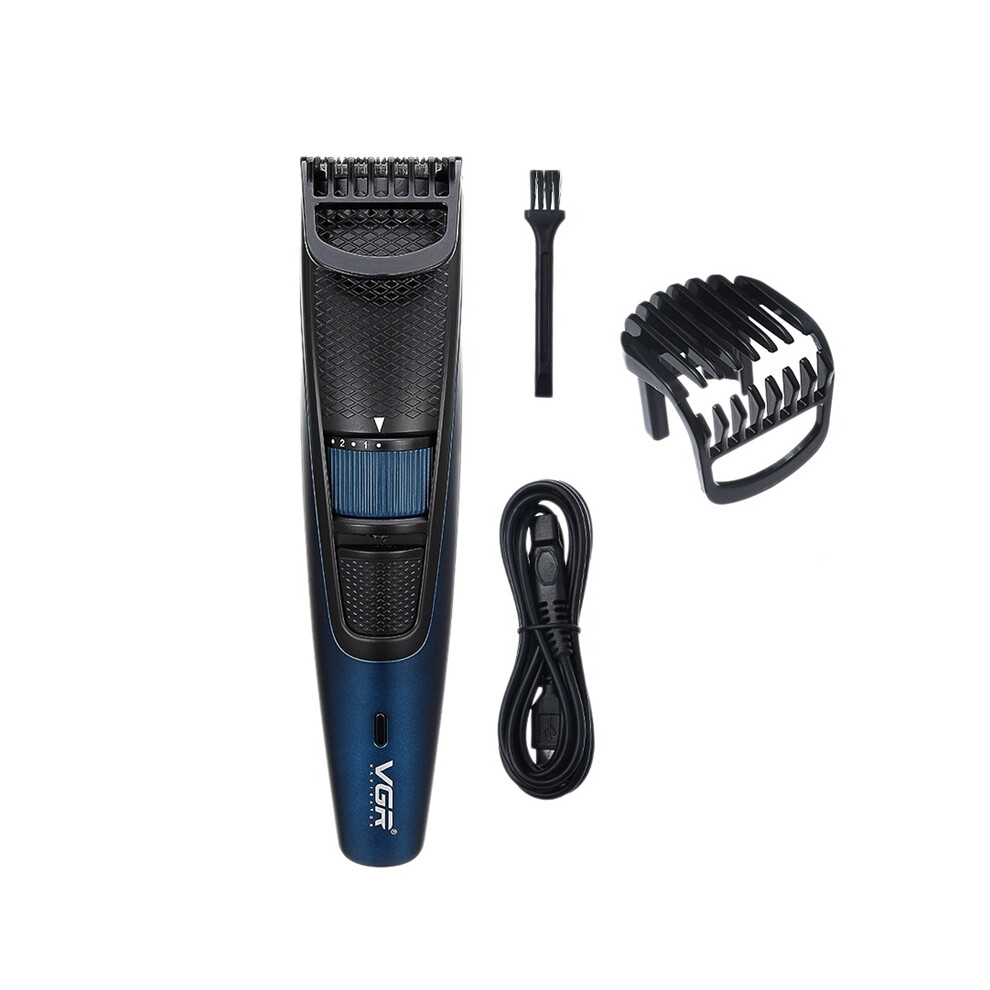 VGR V-053B Professional Men's Grooming Beard Trimmer Hair Mustache Trimer Rechargeable Adjust 5-10mm Hair Cutting Machine