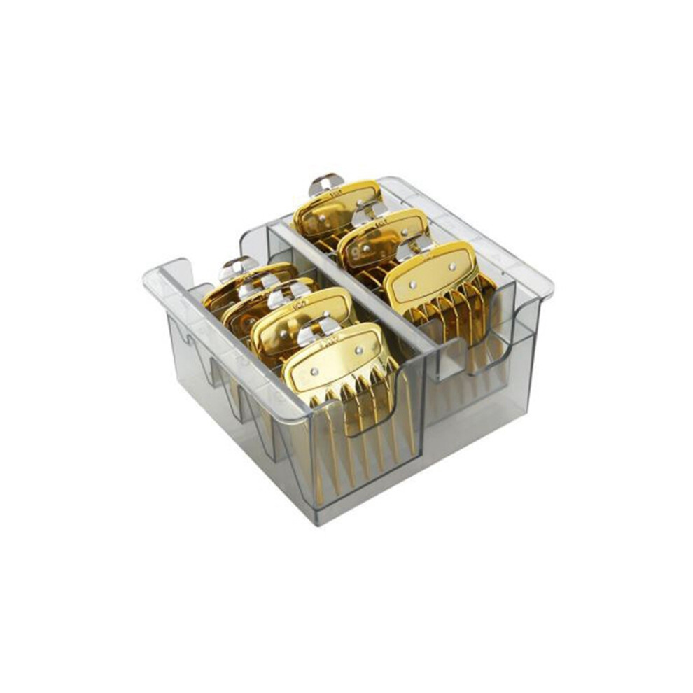 8 Sizes Hair Clipper Limit Guide Comb Metal Hair Clipper For WAHL Comb Universal Hair Clipper Comb In Gold With Box