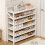 Living And Home (6-Tier) Multi-Tiered Foldable Bamboo Shoe Rack 1