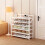 Living And Home (6-Tier) Multi-Tiered Foldable Bamboo Shoe Rack 3