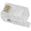Clear Plastic 30 Pcs 4p4c Connector Rj9 Phone Adapter 1