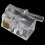 Clear Plastic 30 Pcs 4p4c Connector Rj9 Phone Adapter 3