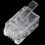 Clear Plastic 30 Pcs 4p4c Connector Rj9 Phone Adapter 2