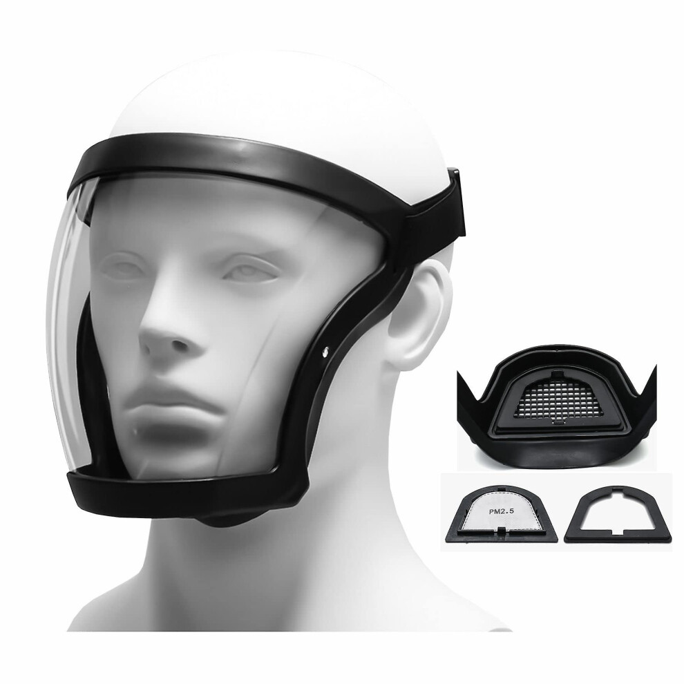 New,Suitable Full Face Shield, Super Protective Anti-Fog Transparent High-Definition Face Shield, With Removable 9099488823912