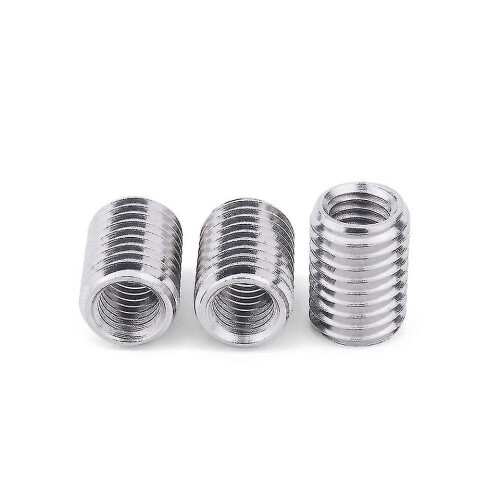 Outer M12 Inner M10 5pieces Inner Outer Threaded Hollow Tube Coupler Conveyer Sliver Adapter Screw