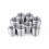 Outer M12 Inner M10 5pieces Inner Outer Threaded Hollow Tube Coupler Conveyer Sliver Adapter Screw 2