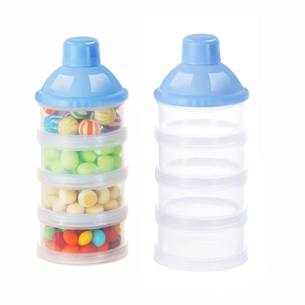 2 Pcs Milk Powder Dispenser, Formula Milk Powder Scoop For Lmell 4 Layers, Portable