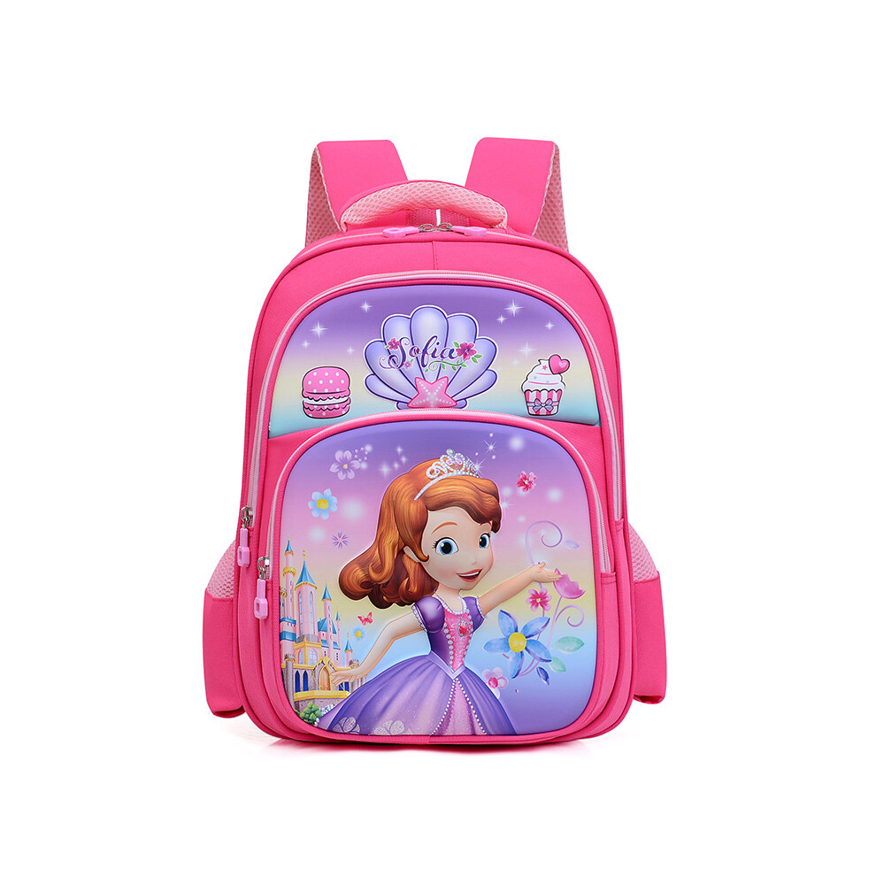 (Rose Sophia) Cute Princess Backpack For Kids With Fun Space Theme And Curved Straps