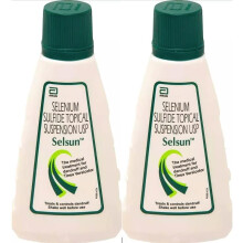 Pack of 2 Selsun Suspension Anti Dandruff Shampoo Highly Effective In Treating Dandruff Solution & Scalp Issues (2* 60)ml