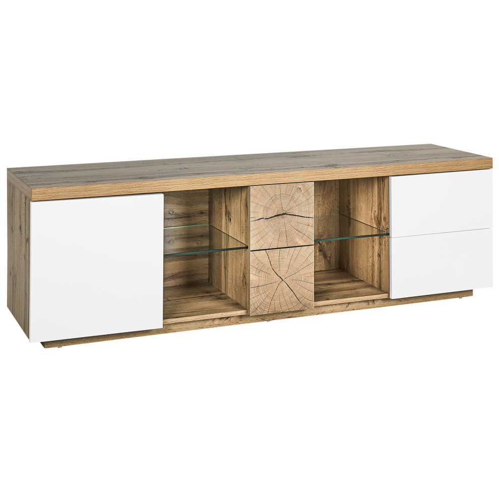 TV Stand FARADA Brown/ White