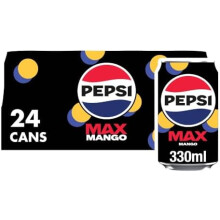 Pepsi Max Mango, 330ml (Pack of 24)