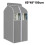 Hanging Clothes Bag Garment Bag Organizer Storage With Clear Pvc,gray 1