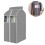 Hanging Clothes Bag Garment Bag Organizer Storage With Clear Pvc,gray 3