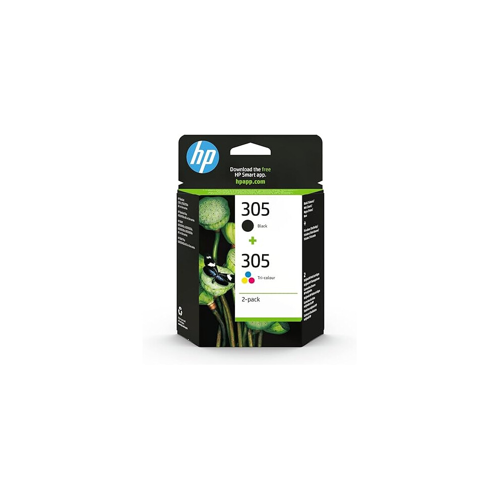 HP Black/Tri-Colour Original Ink Cartridges (6ZD17AE), Pack of 2