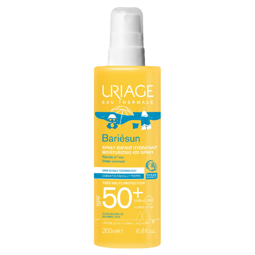 Uriage Bariesun SPF50+ Moisturizing Kids Sunscreen Spray, UVA & UVB Rays Protection, Quick Absorption, Non-greasy, 200ml