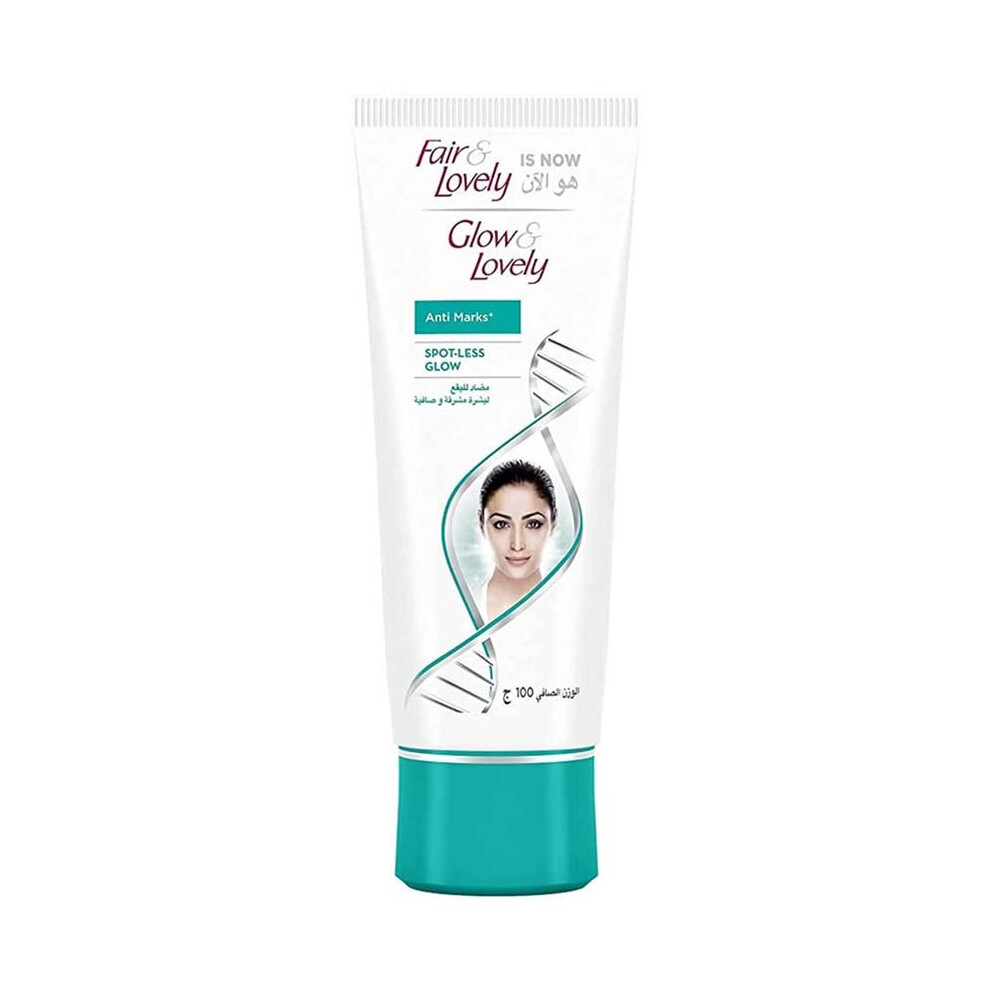 Fair & Lovely is Now GLOW & LOVELY Anti Marks Spot-Less Glow Face Cream 100g | Acne, Pimples, Scars & Dark Spots Remover