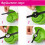 (C  20pcs) 20Pcs Plastic Cutter Blades Replacement for Cordless Grass Trimmer Strimmer 4
