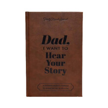 (brown) Dad,i Want To Hear Your Story Heirloom Edition Sharing His Life and His Love Memories Record Tag Diary Life Story Guide Notebook