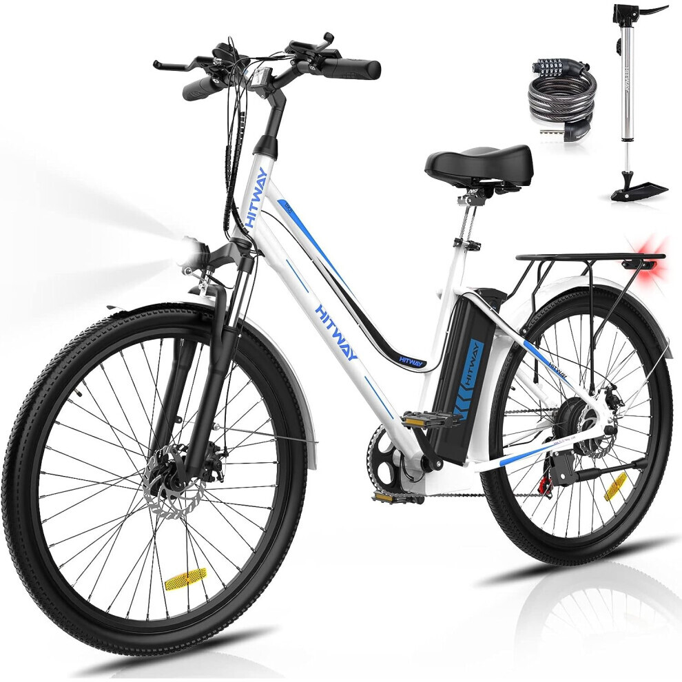 HITWAY BK8 Electric Bike,26" E Bike, up 70KM CitYBike MT Bikes Bicycle