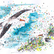 Tabitha Corbett 'My Mate For Life' Loyal Albatrosses Artistic Greeting Card