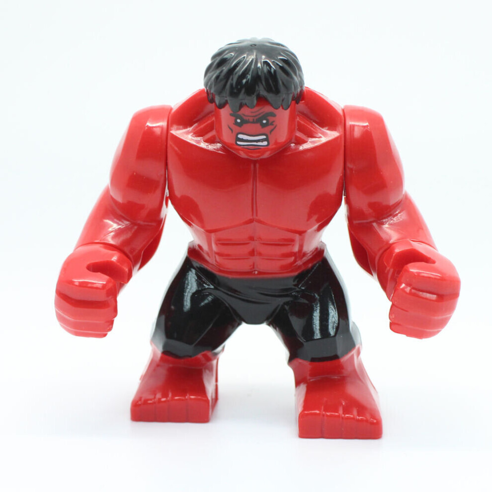 (Red hulk) Super Hero Large Toy Action Mini Figures Fits Lego