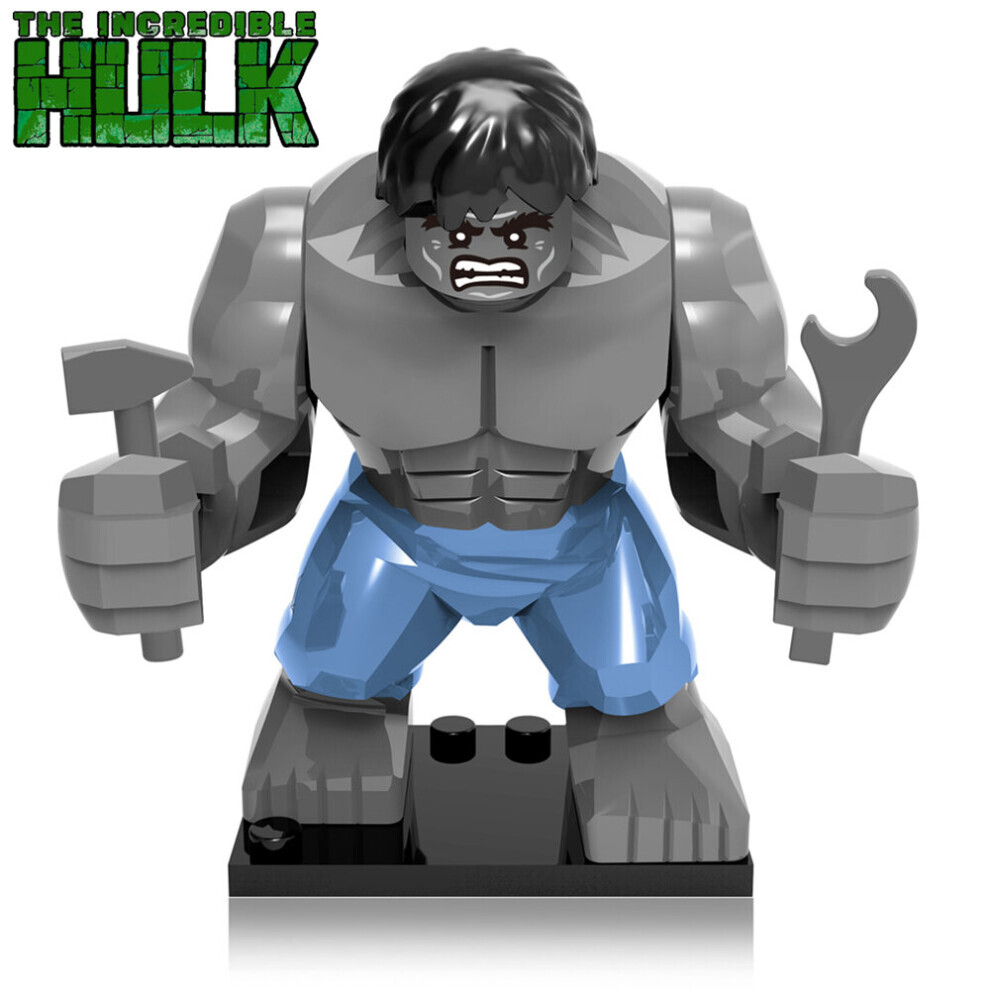 ( Hulk) Super Hero Large Toy Action Mini Figures Fits Lego Grey