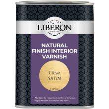 Liberon 044527 Natural Finish Interior Varnish Clear Satin 1 Litre