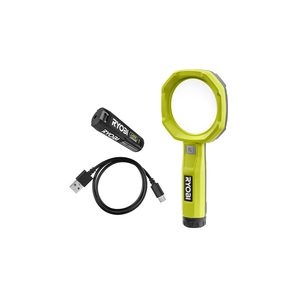 Ryobi USB Lithium Magnifying Light Kit (1x 2.0Ah) 4V - RML4-120G