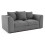 Byron Grey Fabric 2 Seater Sofa 3