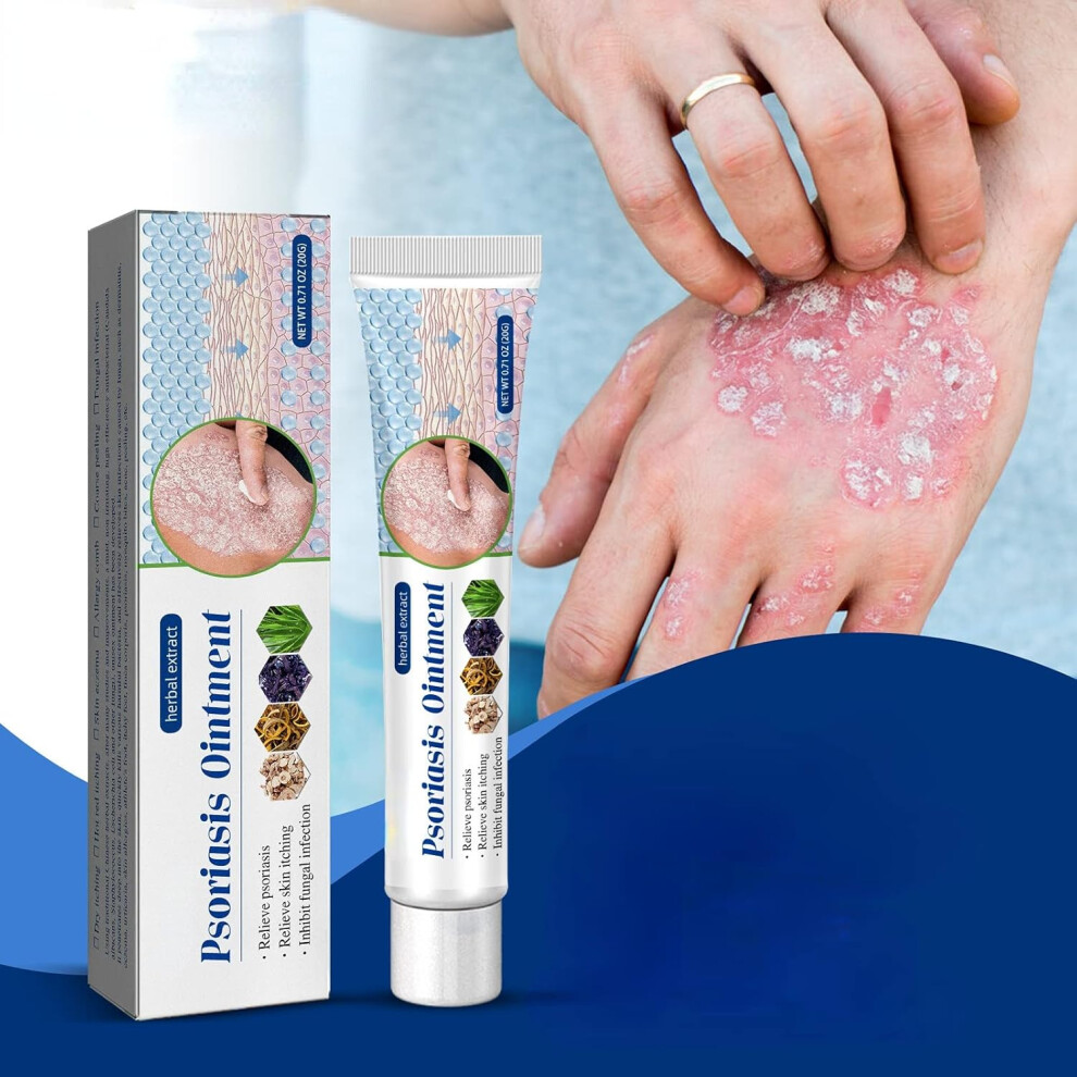 Cream Psoriasis Ointment Antibacterial For Psoriasis & Eczema Antifungal |Anti-Itch|Herbal Ingredients|Quickly Relives Itching For Face & Body