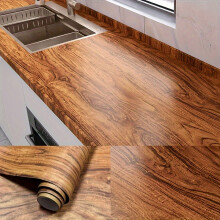 (Pear Wood, SFDGDFS) Self-Adhesive Vinyl Wood Grain Wallpaper Roll, Detachable Texturized Contact Paper