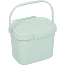 Addis Everyday Kitchen Food Waste Compost Caddy Bin, 4.5 Litre, Mist Soft Green