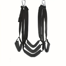 (Black) 1pc Sex Swing, Sexy Bondage Love Adjustable Lashing, Swing With Seat Position Assist Soft Lashing