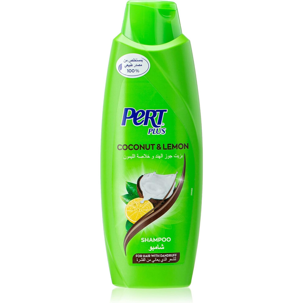 Pert Plus Anti-Dandruff Shampoo With Coconut Oil And Lemon Extract  Keep Hair Soft & Smooth Natural Moisturizer For Hair 600ml