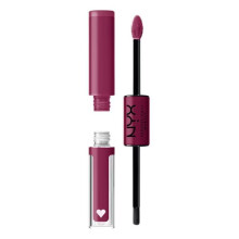 NYX PROFESSIONAL MAKEUP Shine Loud, langanhaltender flüssiger Lippenstift mit klarem Lipgloss – In Charge (Perfect Berry)